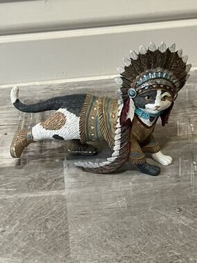 “Kicking Bird" cat figurine from The Hamilton Collection